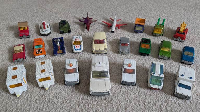 22 Matchbox collectable toy cars (1971-1978) - Plus Dinky & Corgi