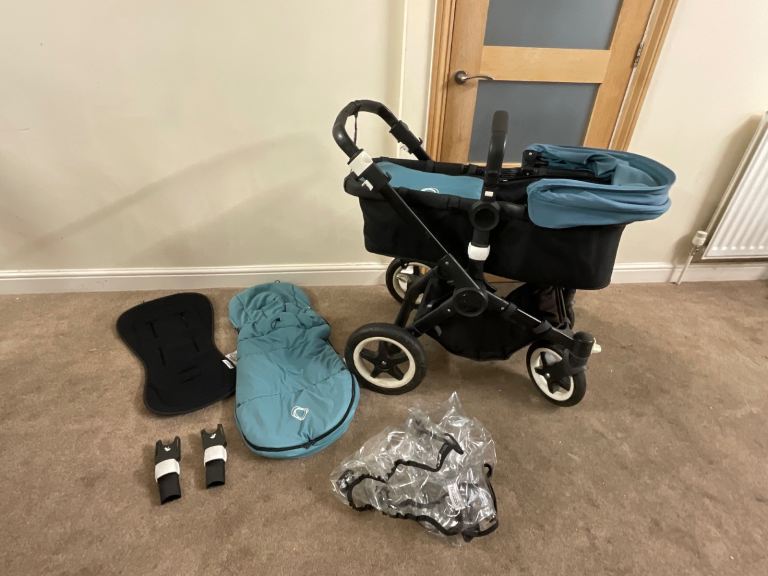 Bugaboo Buffalo Buggy & pram adapter to board, muffs, carrycot included