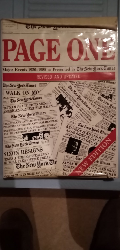New York Times Page One 1920 - 1985 revised