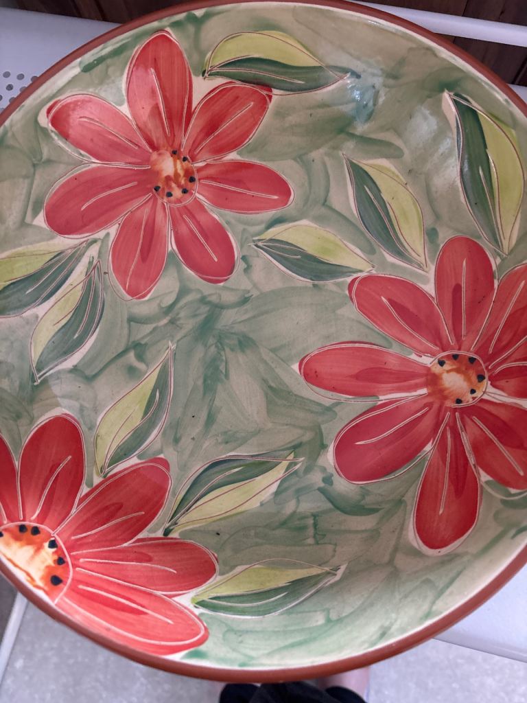 Used ceramic bowl