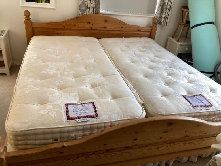 Hand made headboard, footboard and joining side frames