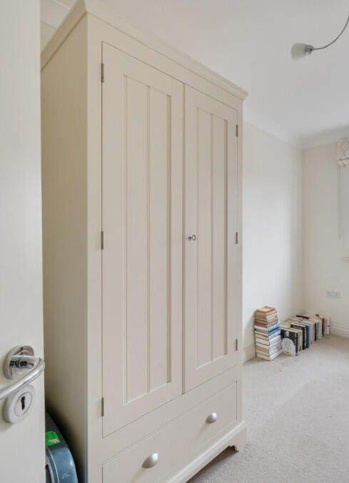 Wardrobe John Lewis Shaker style ivory freestanding