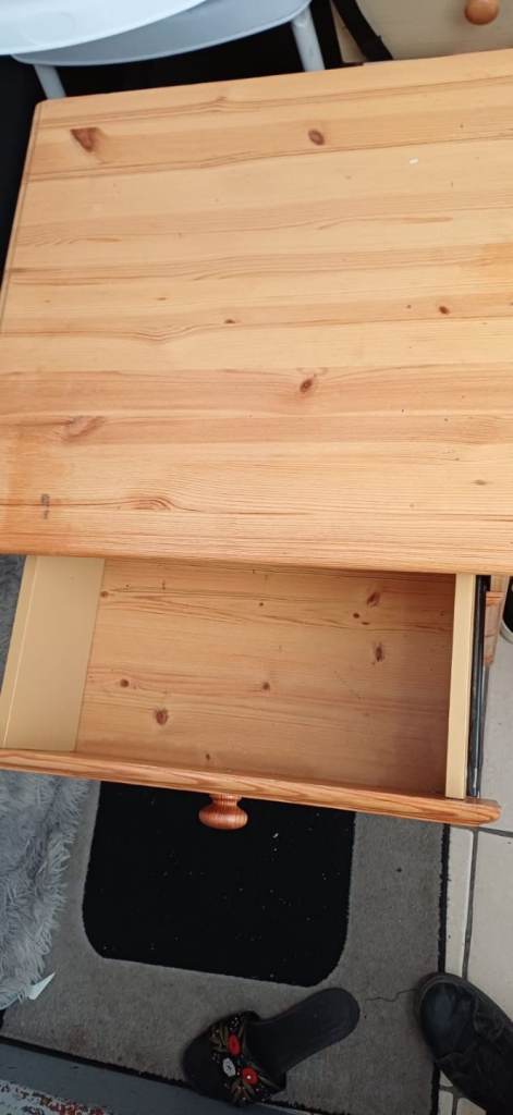 Solid Wooden Desk with Drawers 