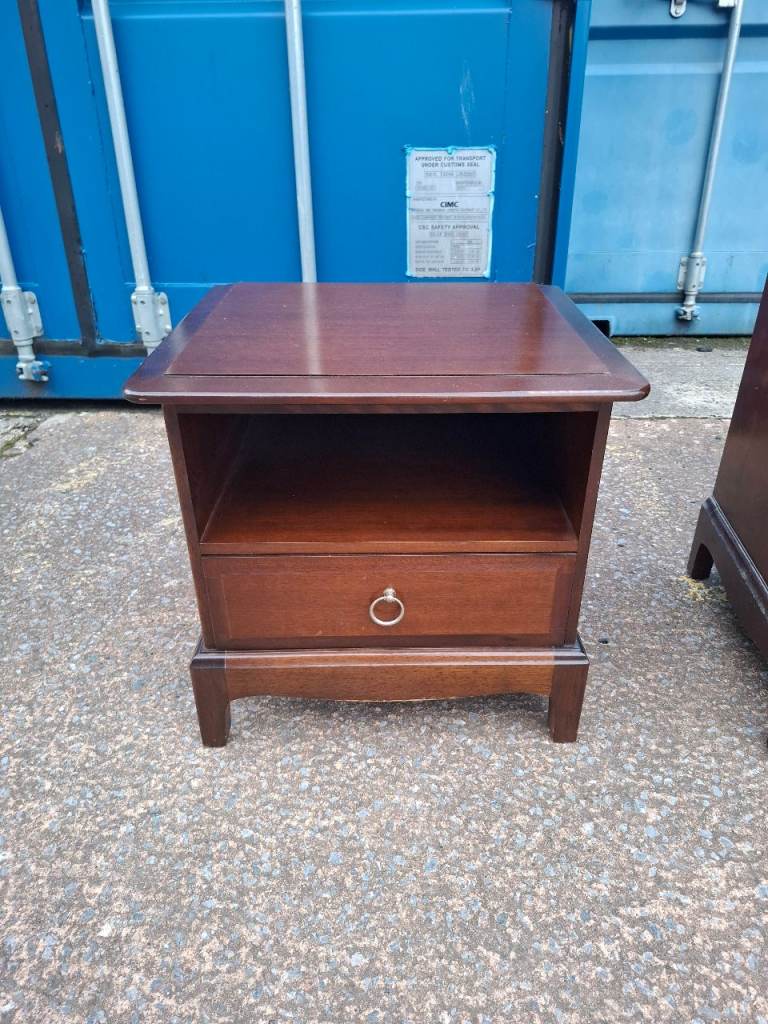 Stag bedside table