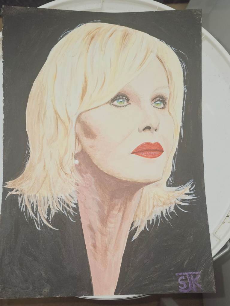 Original Hand-Painted Portrait on paper – Good Condition