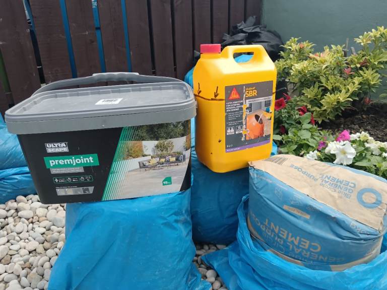 Sika SBR and Premjoint Paving Mortar, plus General Purpose Cement - All NEW