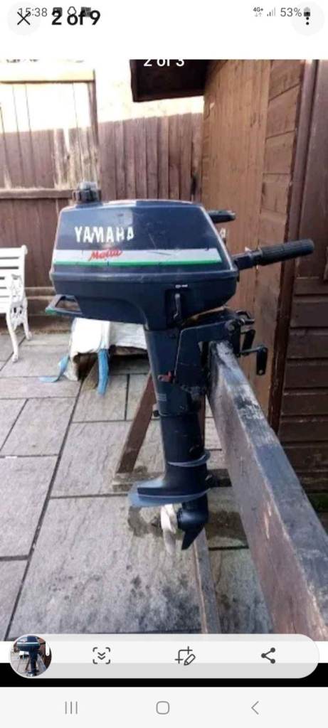 OUTBOARD MOTOR 3HP 2 STROKE SHORT SHAFT FOR DINGHY TENDER RIB BOAT 