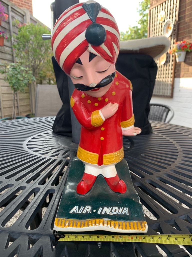Vintage Air India Maharajah Figure – Ceramic, Good Condition