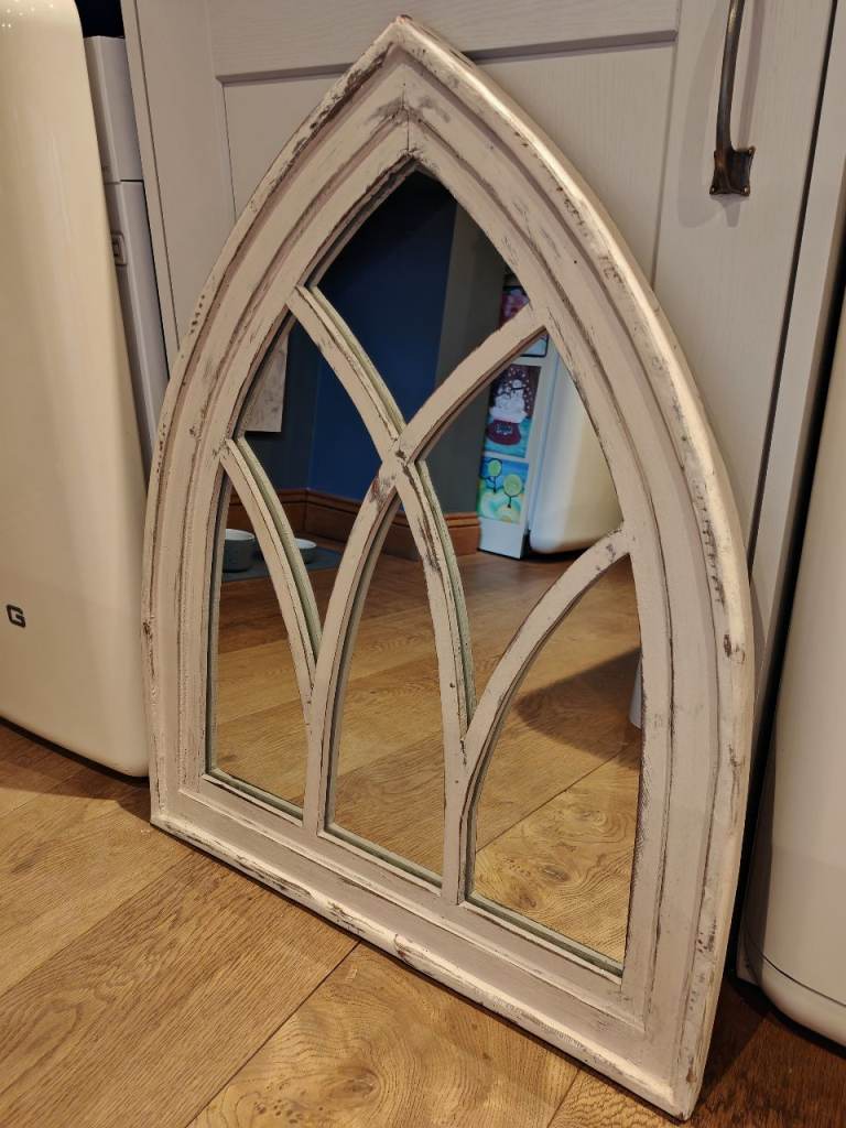 Wooden Rustic Arch Mirror - Collection Only