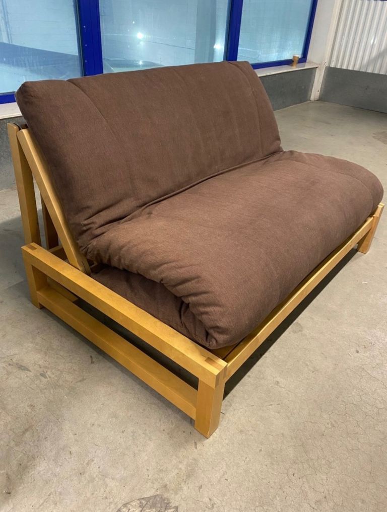 image for Futon Company Solid Birch 2 Seater Linear Sofa Bed