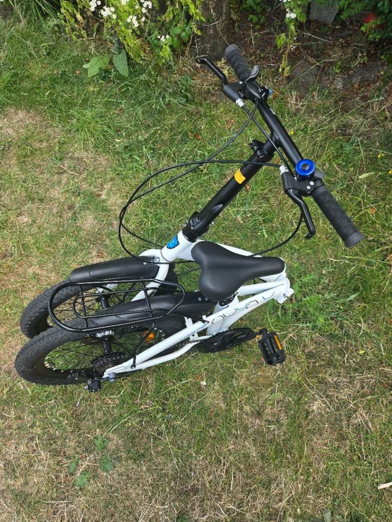 Folding Bike 20 inch with 7-Speed Shimano Gears – White, Great Condition RRP £169.99
