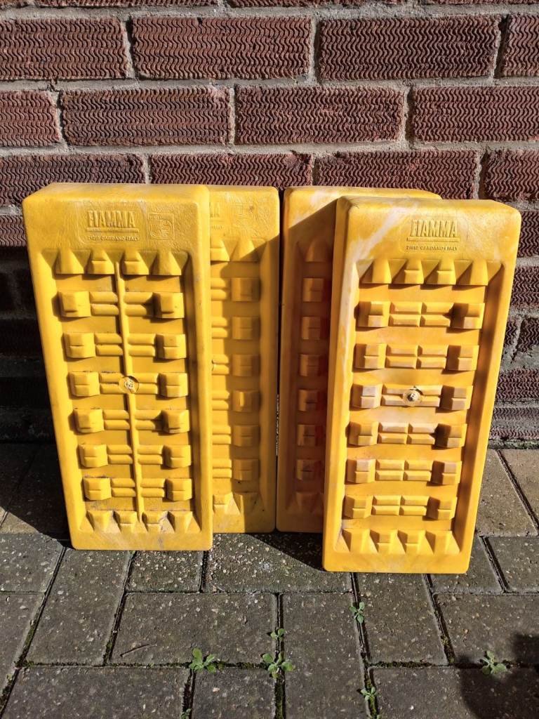 Caravan wheel chocks 