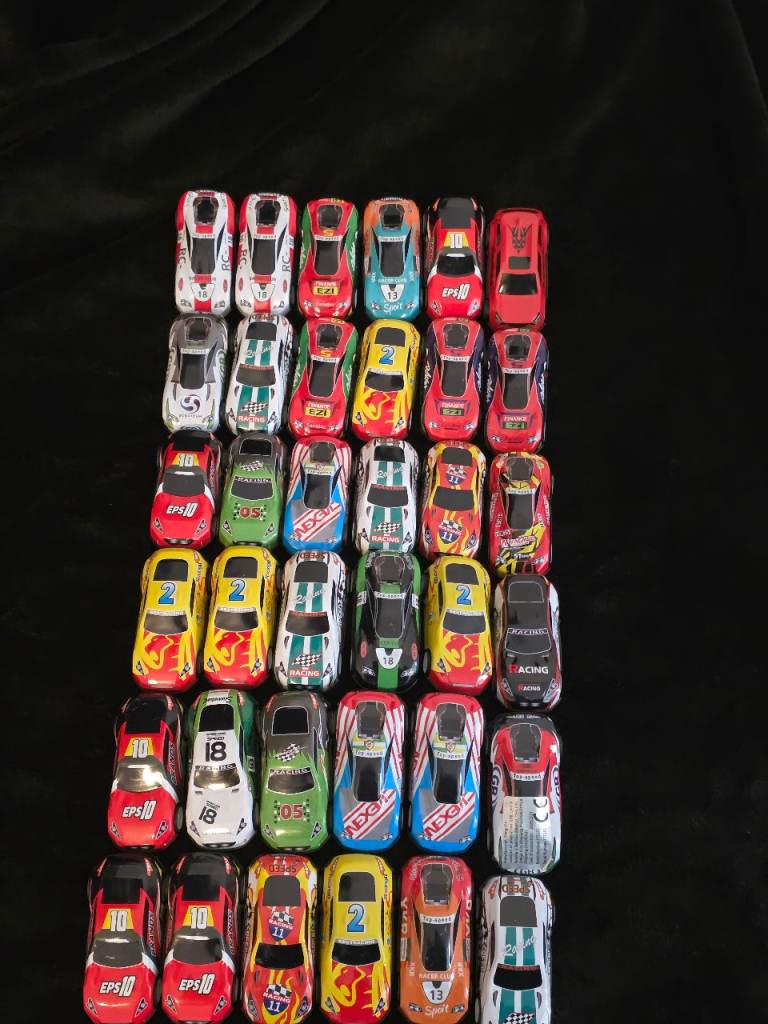 Large Set of Multicoloured Toy Cars - Good Condition