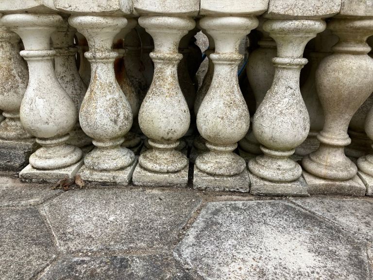 Stone Balustrade Sections - Decorative Garden Edging