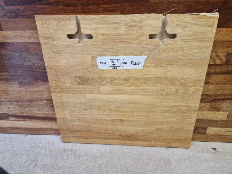 Kitchen Worktop - Oak - 620-430 x 580 x 38mm Reclaimed
