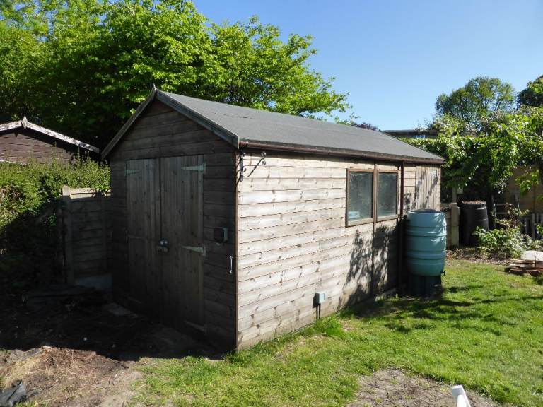 Large Shed - 8 x 16 (Shed-Plus Champion Heavy Duty Combination Double Door Shed)