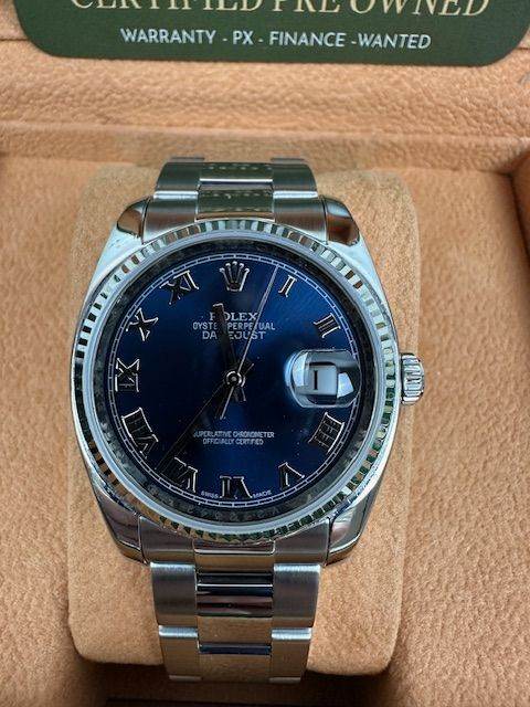 ROLEX DATEJUST 36MM STEEL 