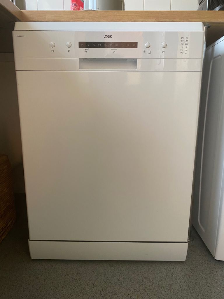 LOGIK White Integrated Dishwasher – Good Condition