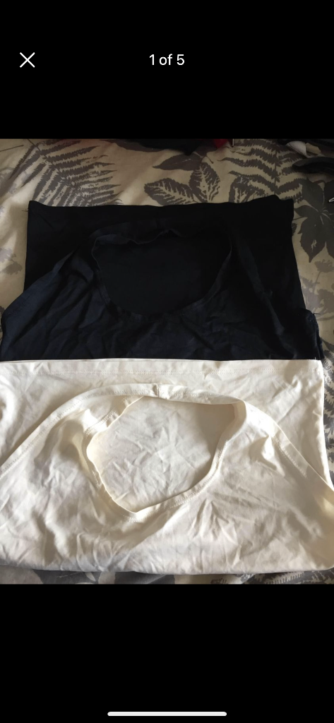 (253) Halterneck tops x2, size 10