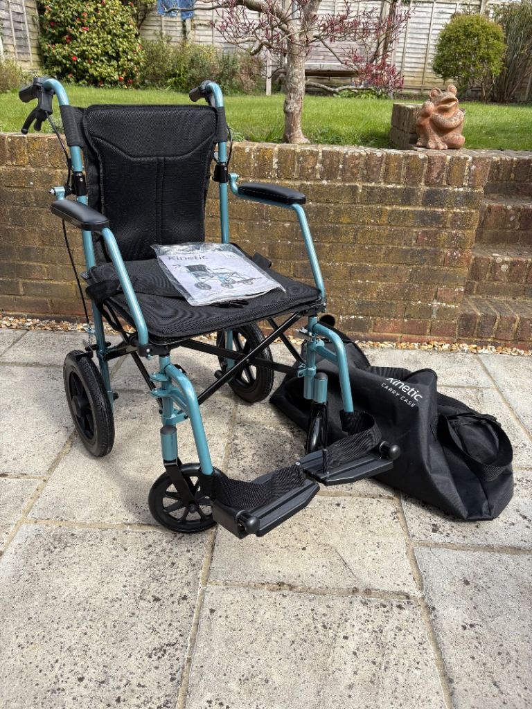 Wheelchair - Ice Blue Kinetic compact