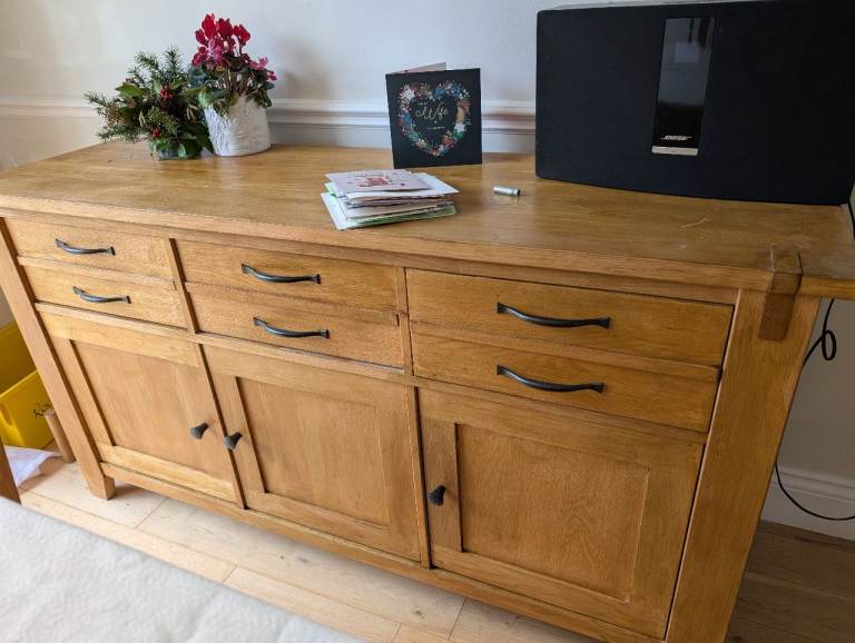 solid oak sideboard
