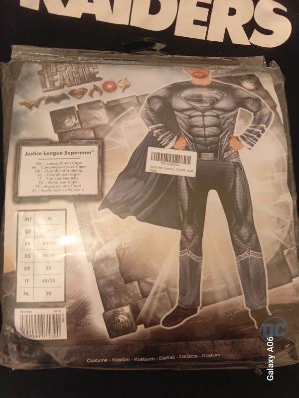 Mens Justice League Superman Fancy Dress Costume Medium