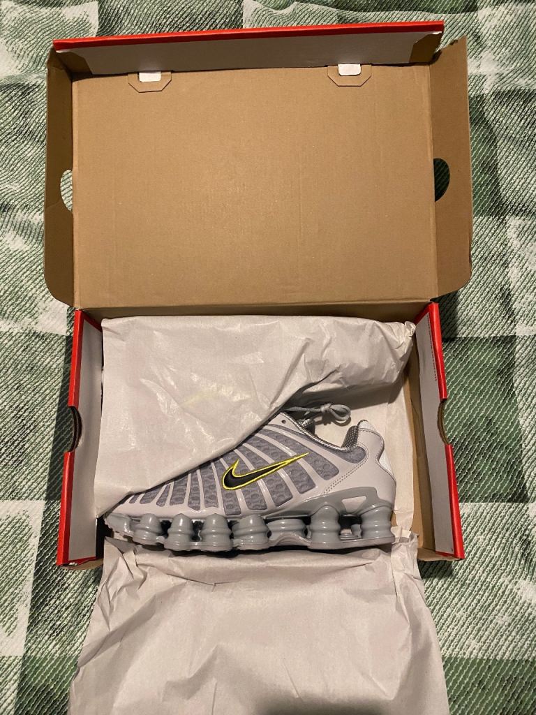 NEW Nike Shox TL Trainers – Grey Fog, UK 7