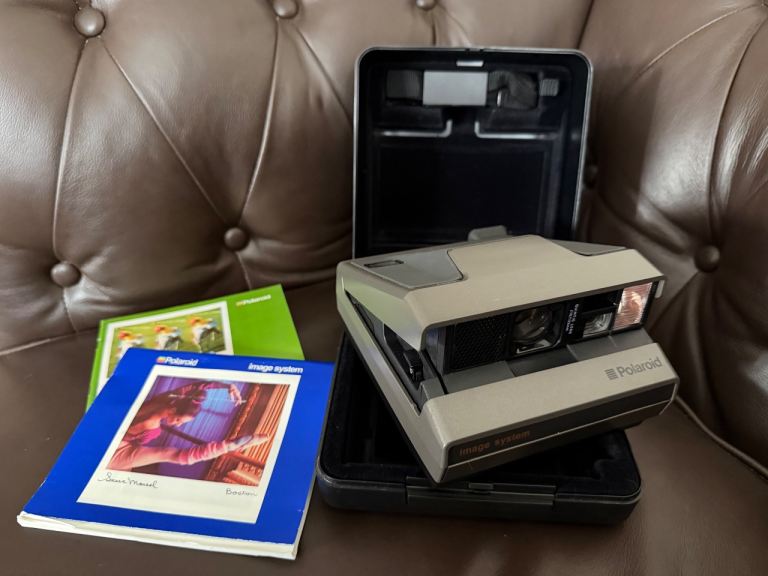 Vintage Polaroid instant camera