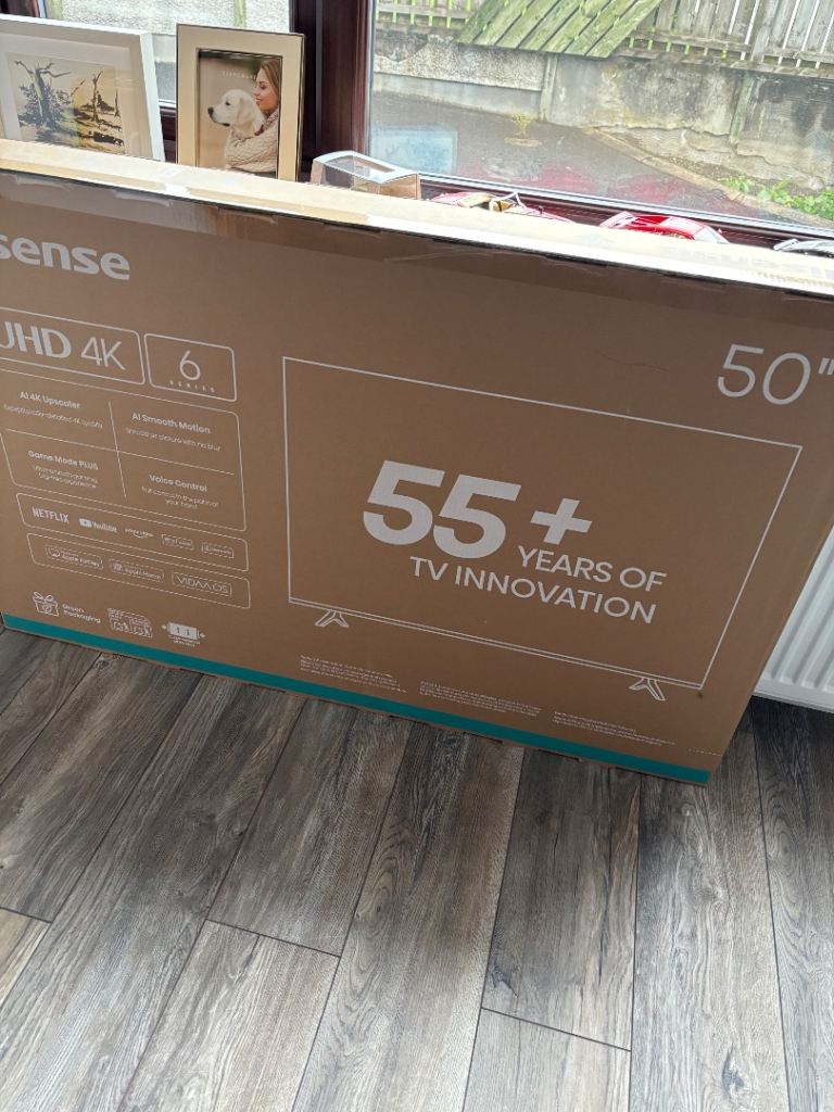 Hisense 50" UHD 4K TV – Brand New in Box