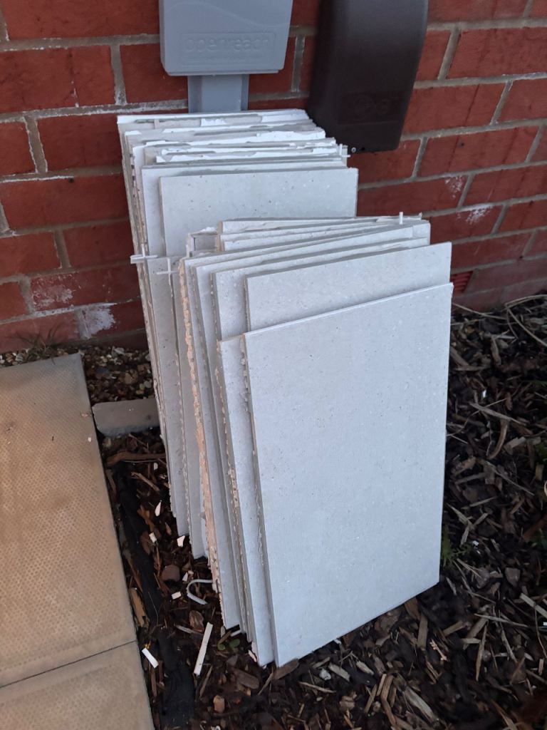 PORCELANOSA tiles - some new and some come off walls