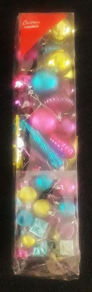 MULTI COLOURED Christmas Decorations 