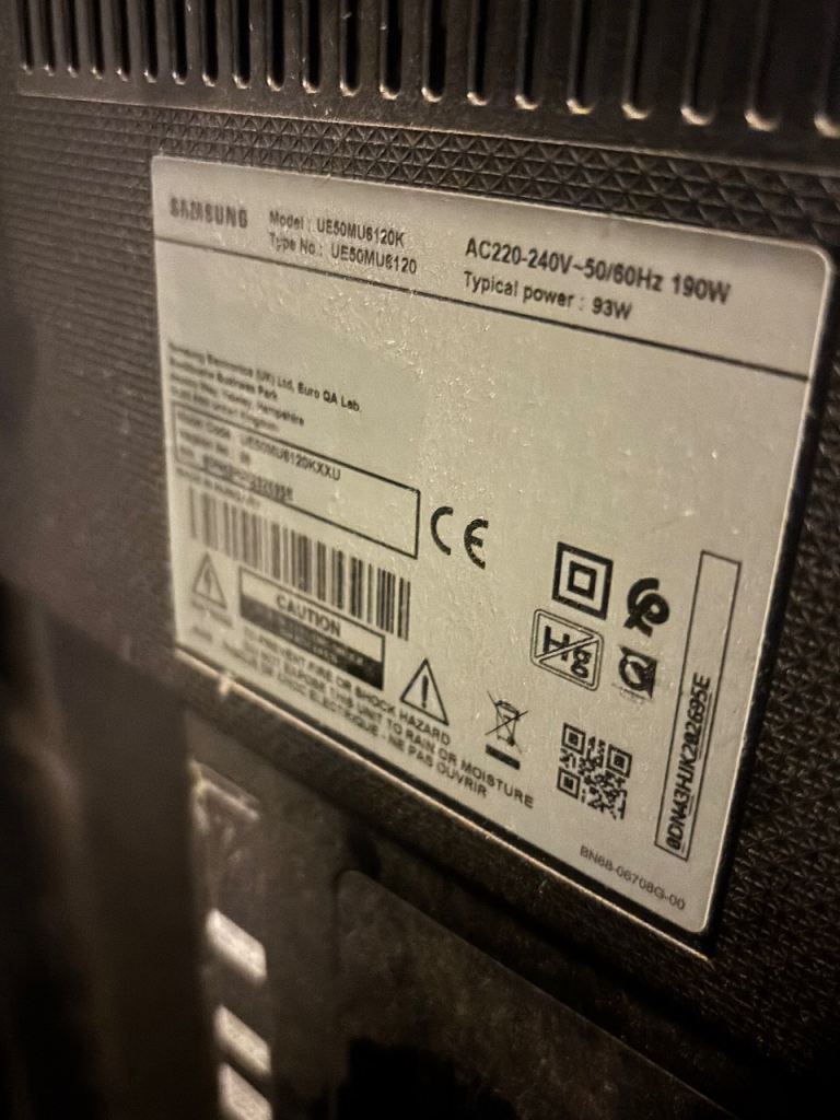 Samsung 55inch ultra HD certified HDR Smart tv 