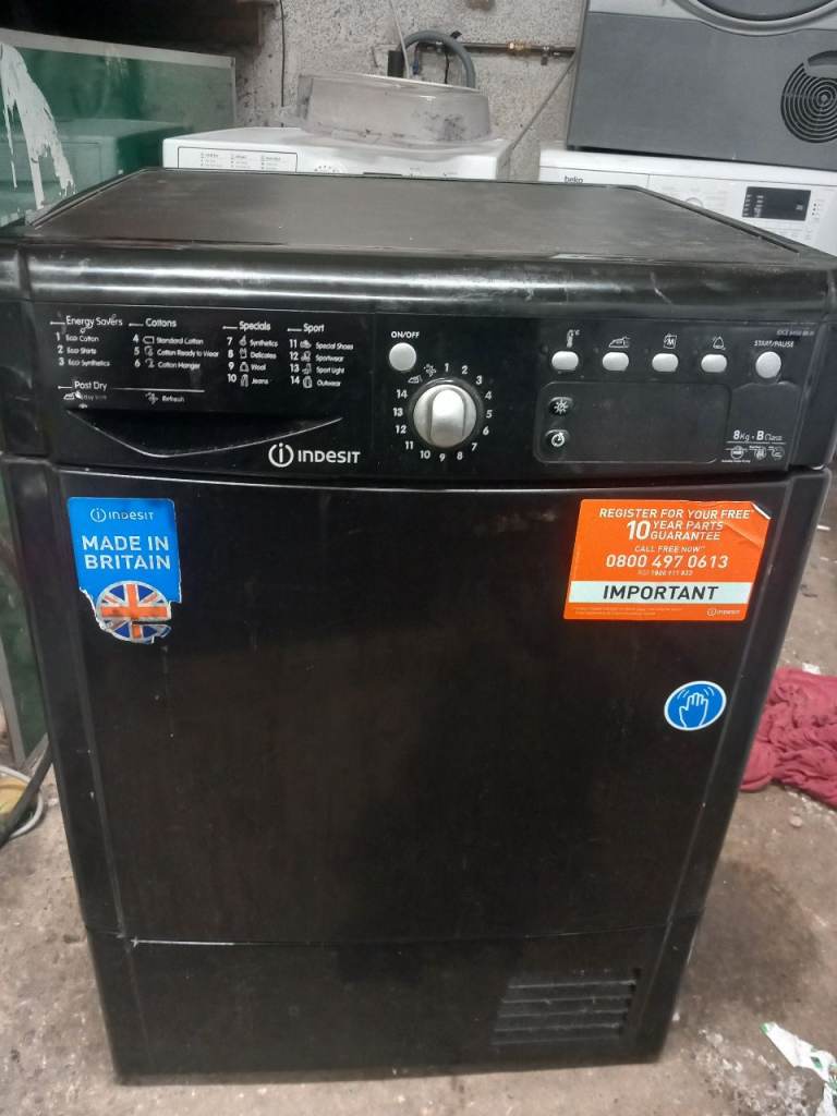 Indesit Tumble Dryer – Black, Good Working Order
