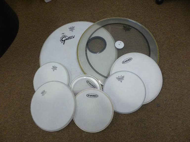 Remo, Aquarian, Evans Cheap £5-£10 S/H 8-22 Drum Heads !!Read Details!!