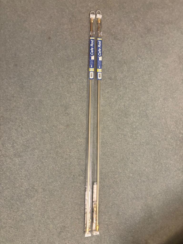 Cafe curtain Rods size 47 inches-84 inches 