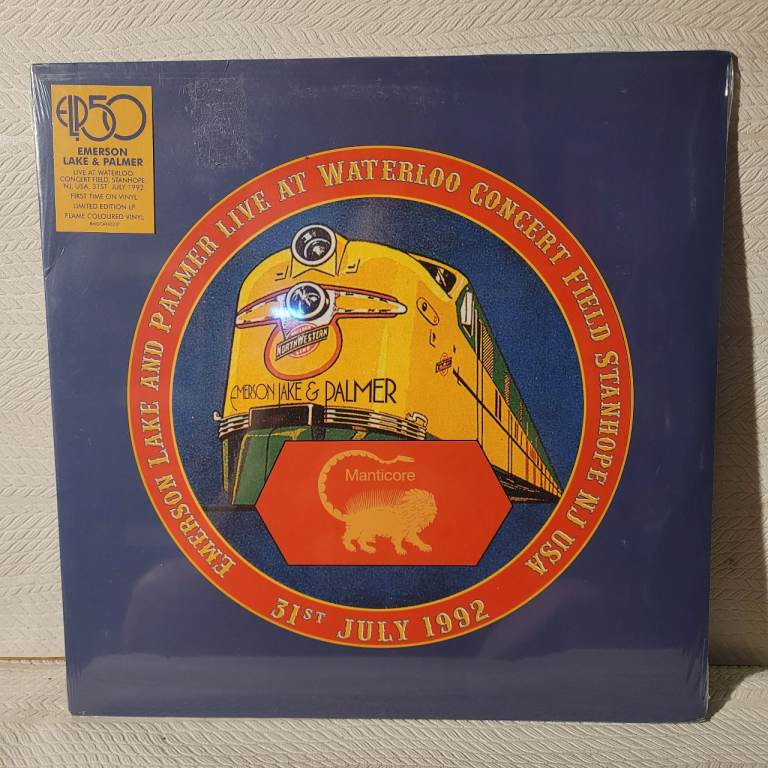 Emerson Lake & Palmer Live at Waterloo 1992 - Limited Edition LP Vinyl  Sealed  r2/14