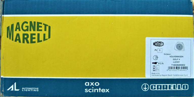 VW Golf new rear light unit