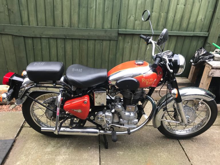 Royal Enfield classic bullet single seat’s excellent condition £80. 