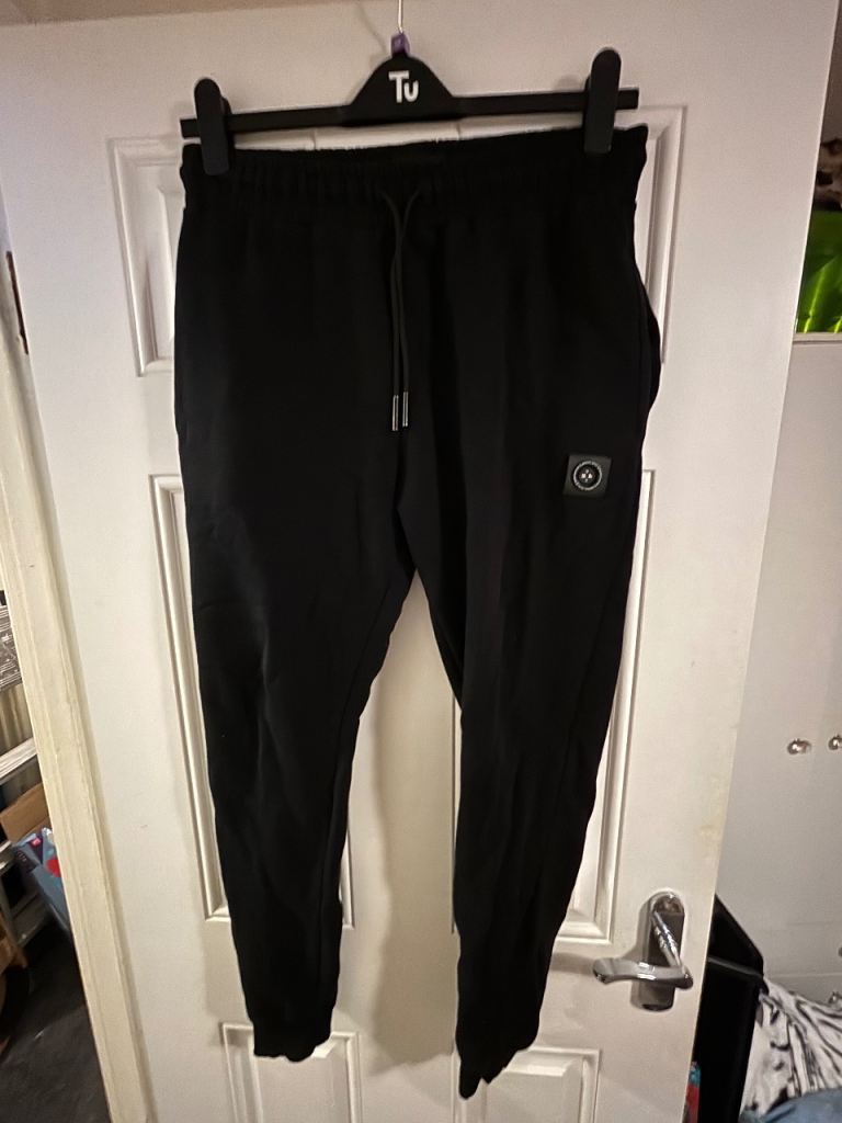 Marshall Artist Black Joggers Size M – Good Condition