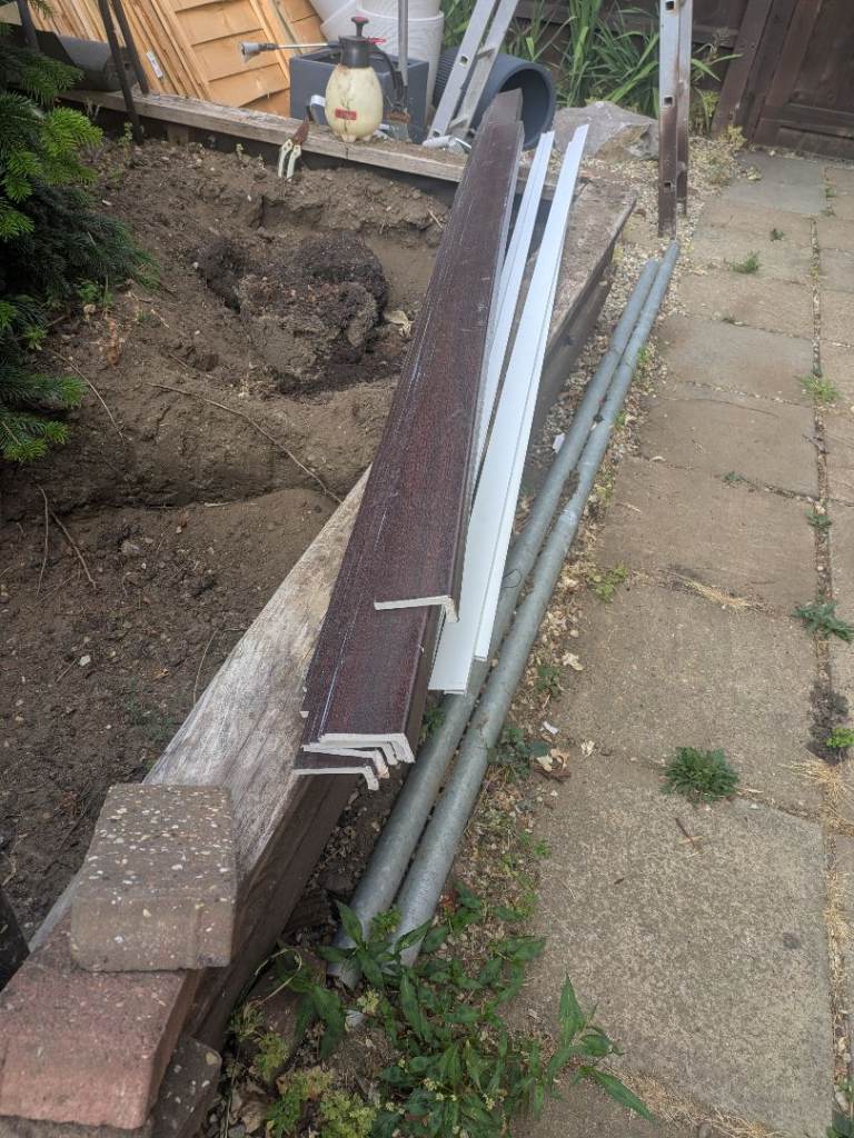 Selection of UPVC cladding, sills and corner trim