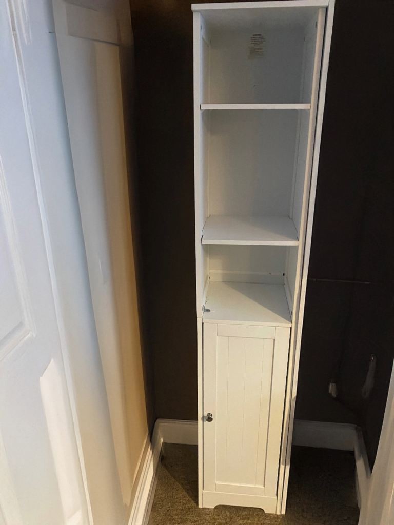 White Bathroom Storage Unit