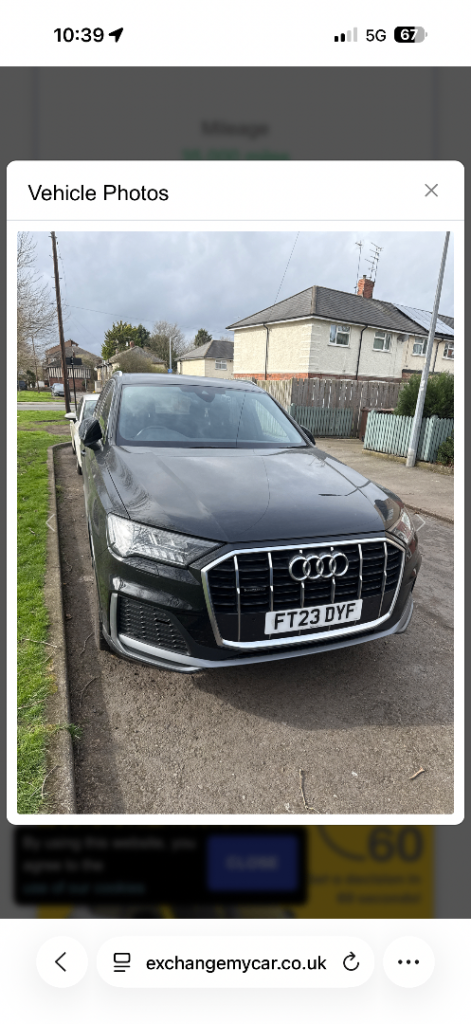 Audi Q7 S line very low mileage 