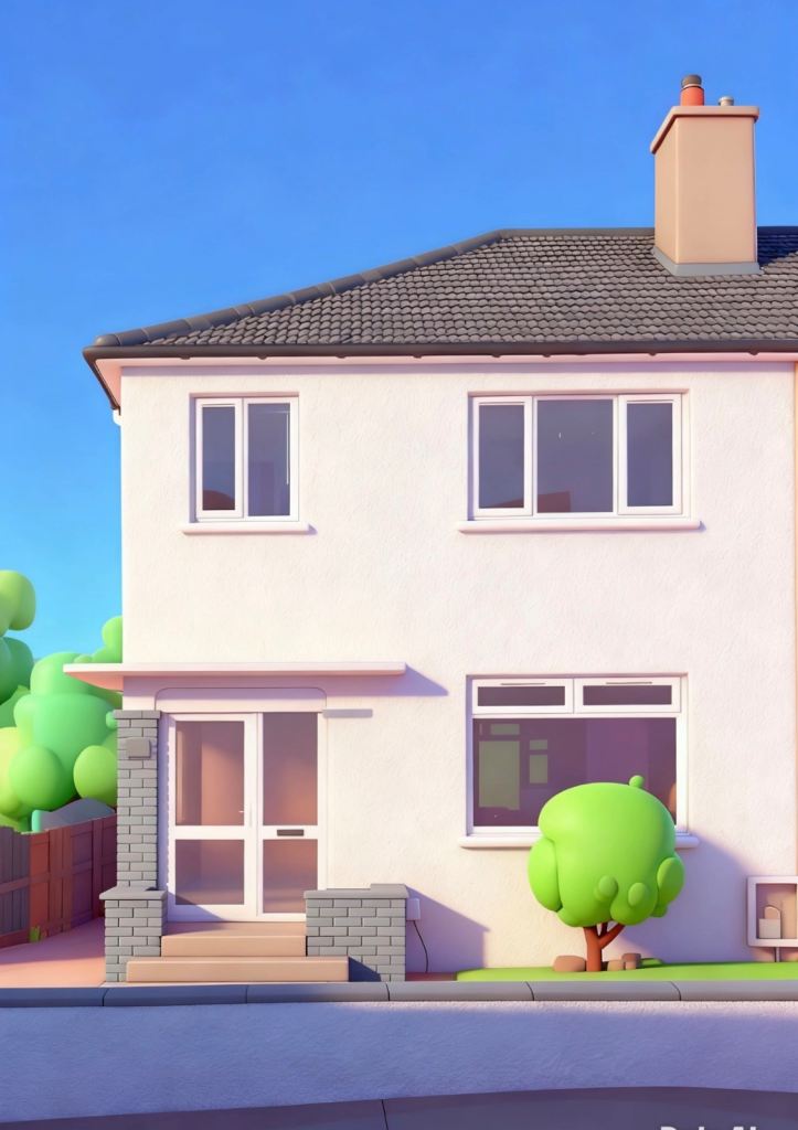 3 bed semi detached property to rent 