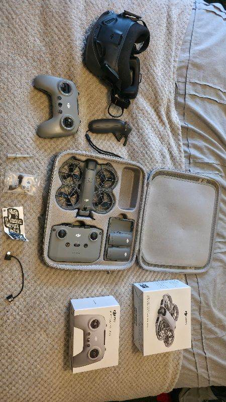 DJI Neo 2 Ultimate FPV Drone Bundle - Goggles N3, 3 Controllers, 3 Batteries & Case