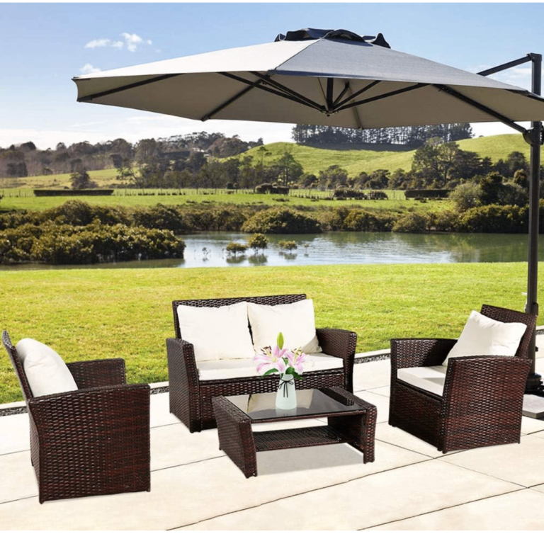 Brown Rattan Garden Furniture Set – Still in the box