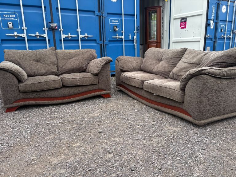 Sofas 3&2 seaters fabric confy sofa—free delivery 
