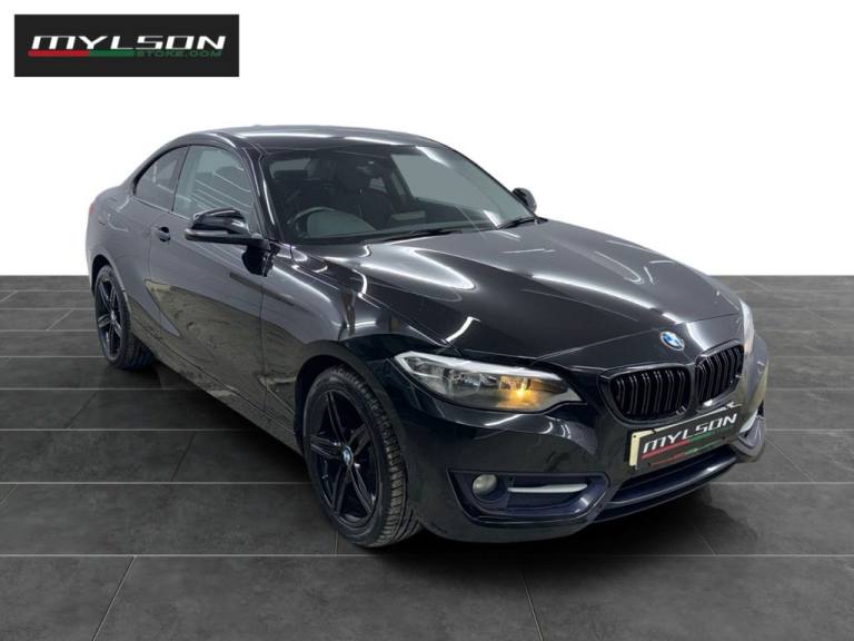 BMW 2 SERIES 2.0 218D SPORT COUPE 2 DOOR DIESEL AUTO EURO 6 150 PS 2015 BLACK