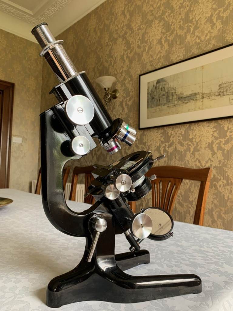 Vintage W. Watson & Sons Ltd - Service I Research Model Microscope #116111 c1955