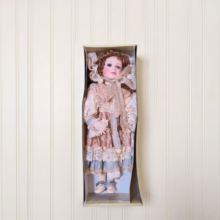 FOR QUICK SALE: Knightsbridge Collection Porcelain Doll – Boxed Vintage Style