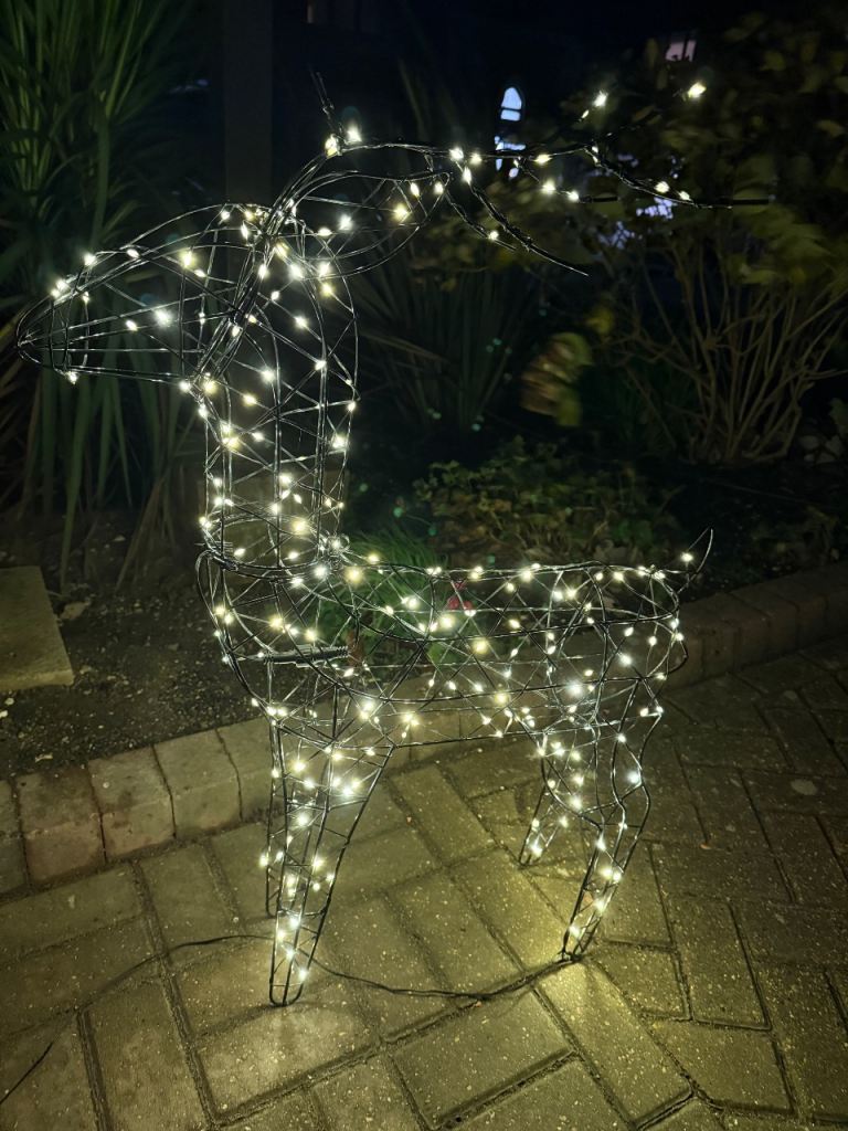 image for LED lit standing deer